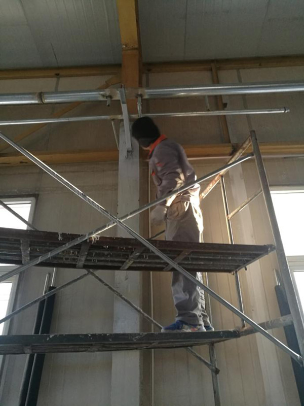 廊坊物探巖土公司空氣源熱泵室內(nèi)管道架設